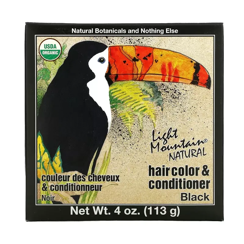 Natural Hair Color & Conditioner, Black, 4 oz (113 g)