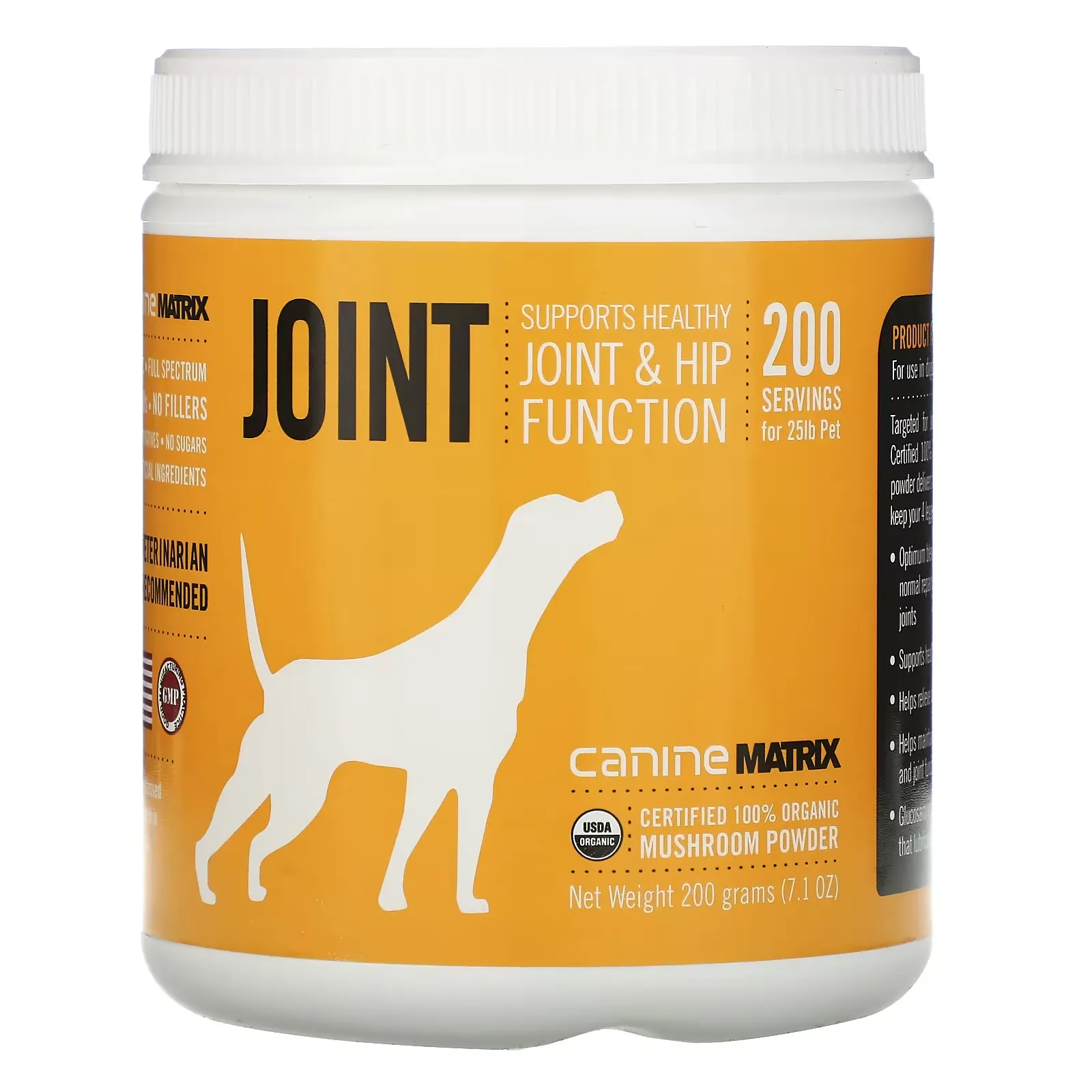 Joint, Organic Mushroom Powder, 7.1 oz (200 g)