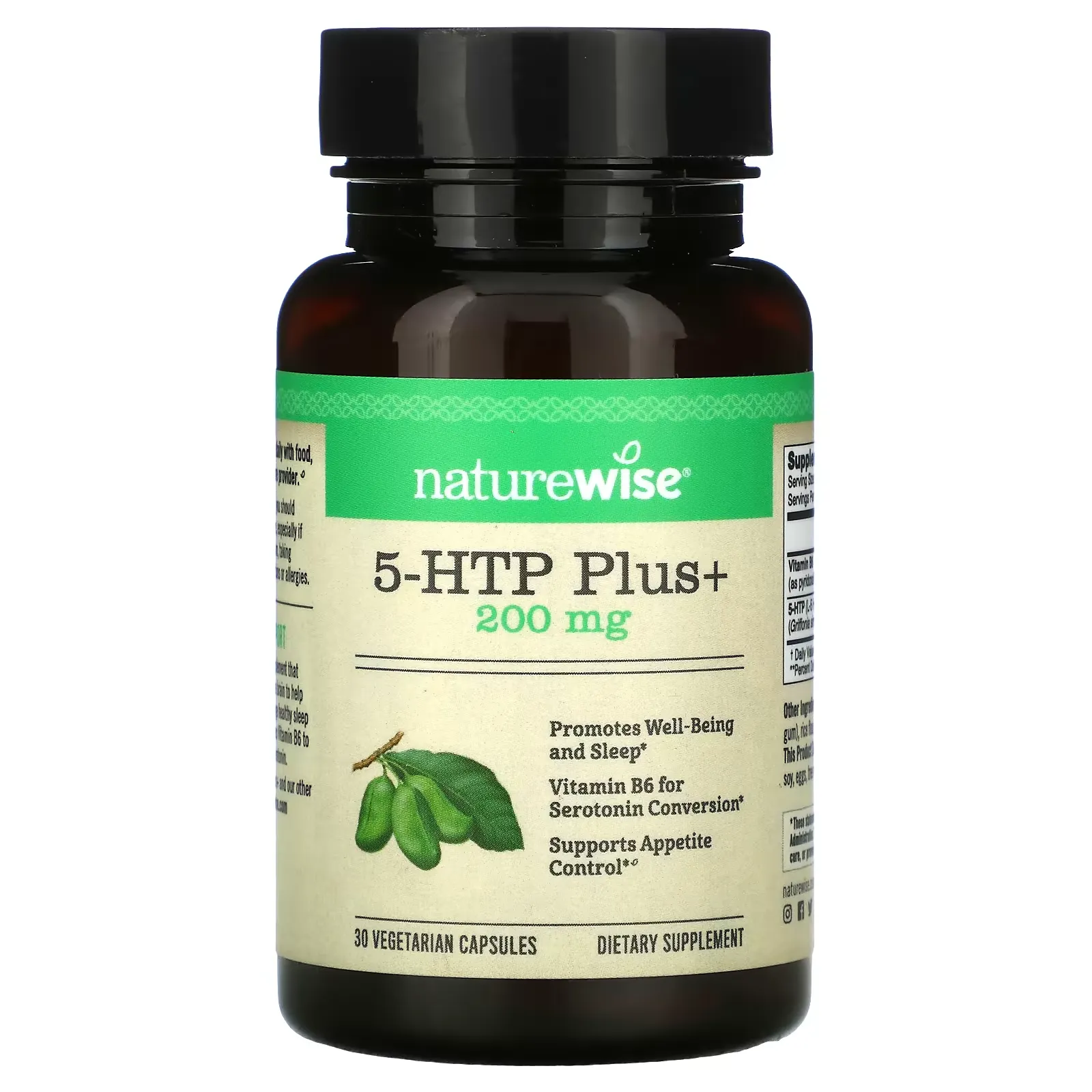 5-HTP Plus+, 200 mg, 30 Vegetarian Capsules