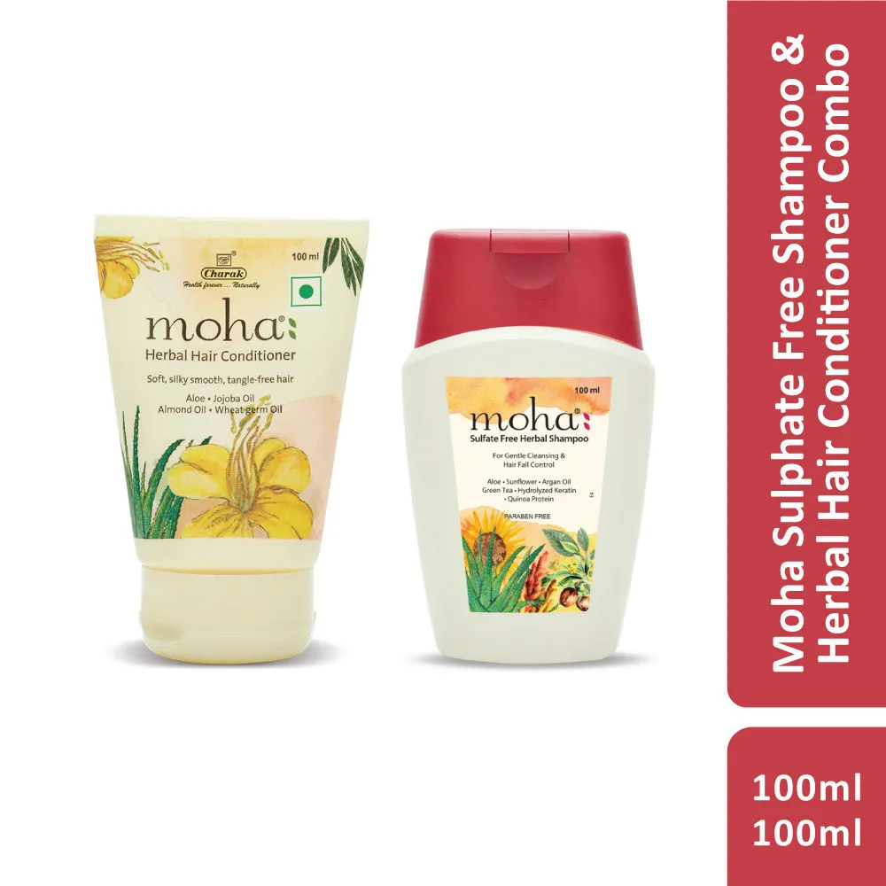 Moha Sulfate Free Herbal Shampoo + Conditioner Combo