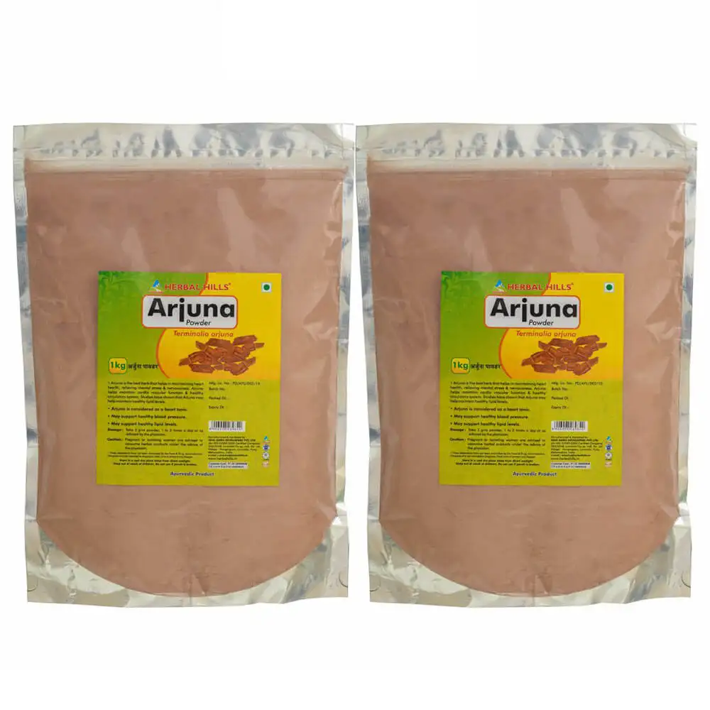 Herbal Hills Arjuna Powder Pack of 2,  1 kg