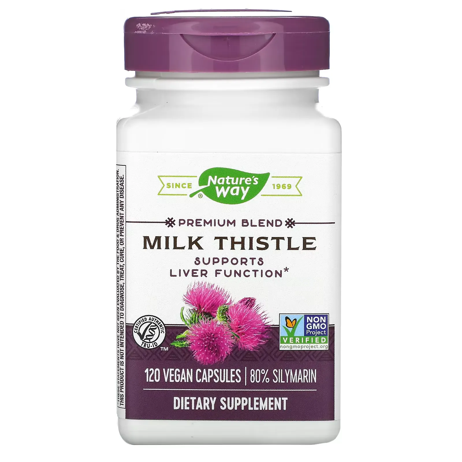 Milk Thistle, Standardized, 120 Vegan Capsules