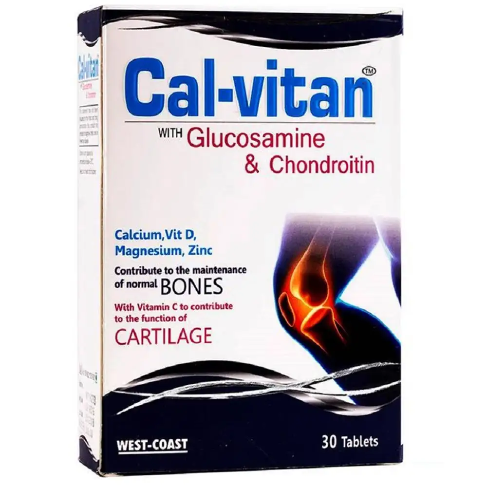 West Coast Cal-Vitan with Glucosamine & Chondroitin,  30 tablet(s)  Unflavoured