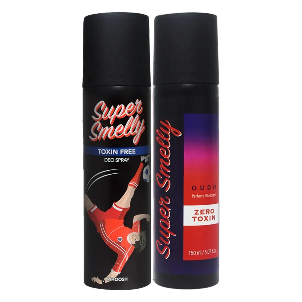 Super Smelly Whoosh & Oudh Zero Toxin Deodorants Combo