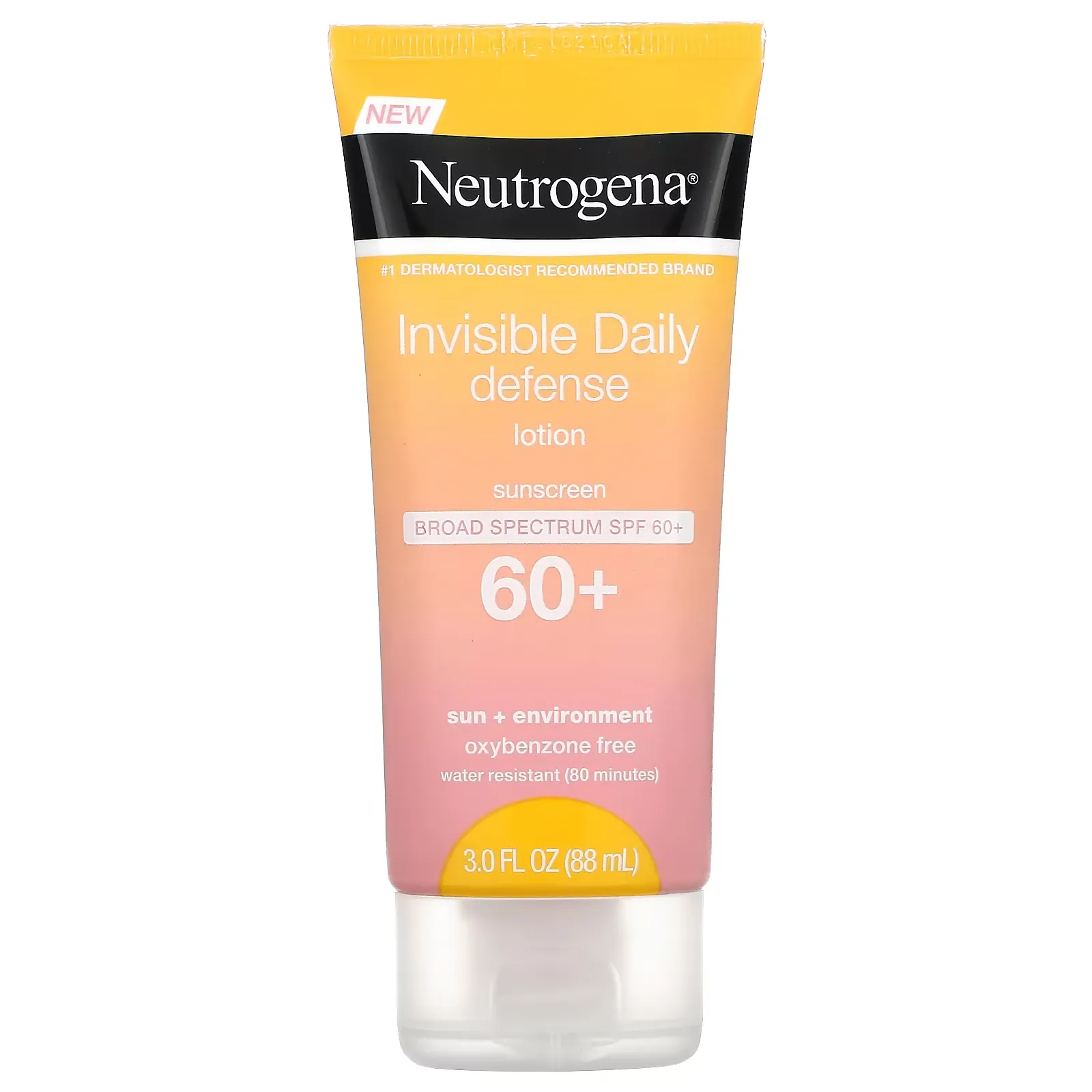 Invisible Daily Defense Sunscreen Lotion, SPF 60+, 3 fl oz (88 ml)