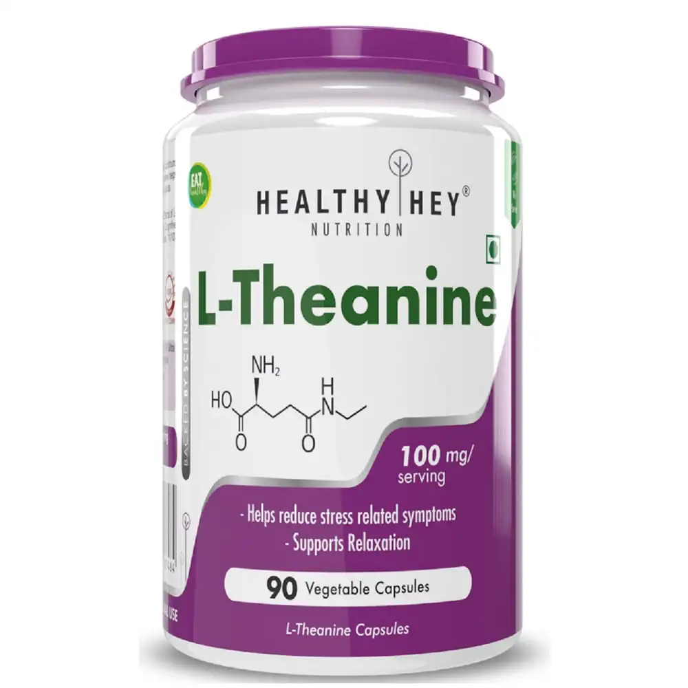 HealthyHey Nutrition L-Theanine,  90 capsules