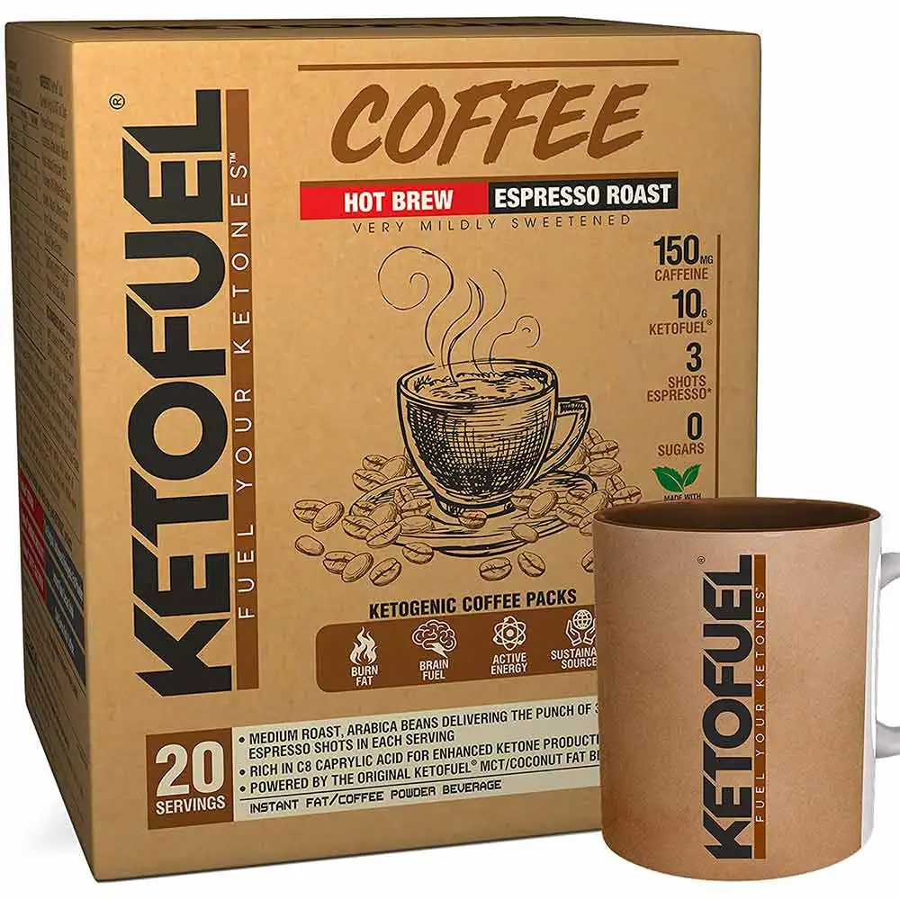 Ketofuel Coffee Espresso Hot Brew Espresso Roast,  286 g  Unflavoured