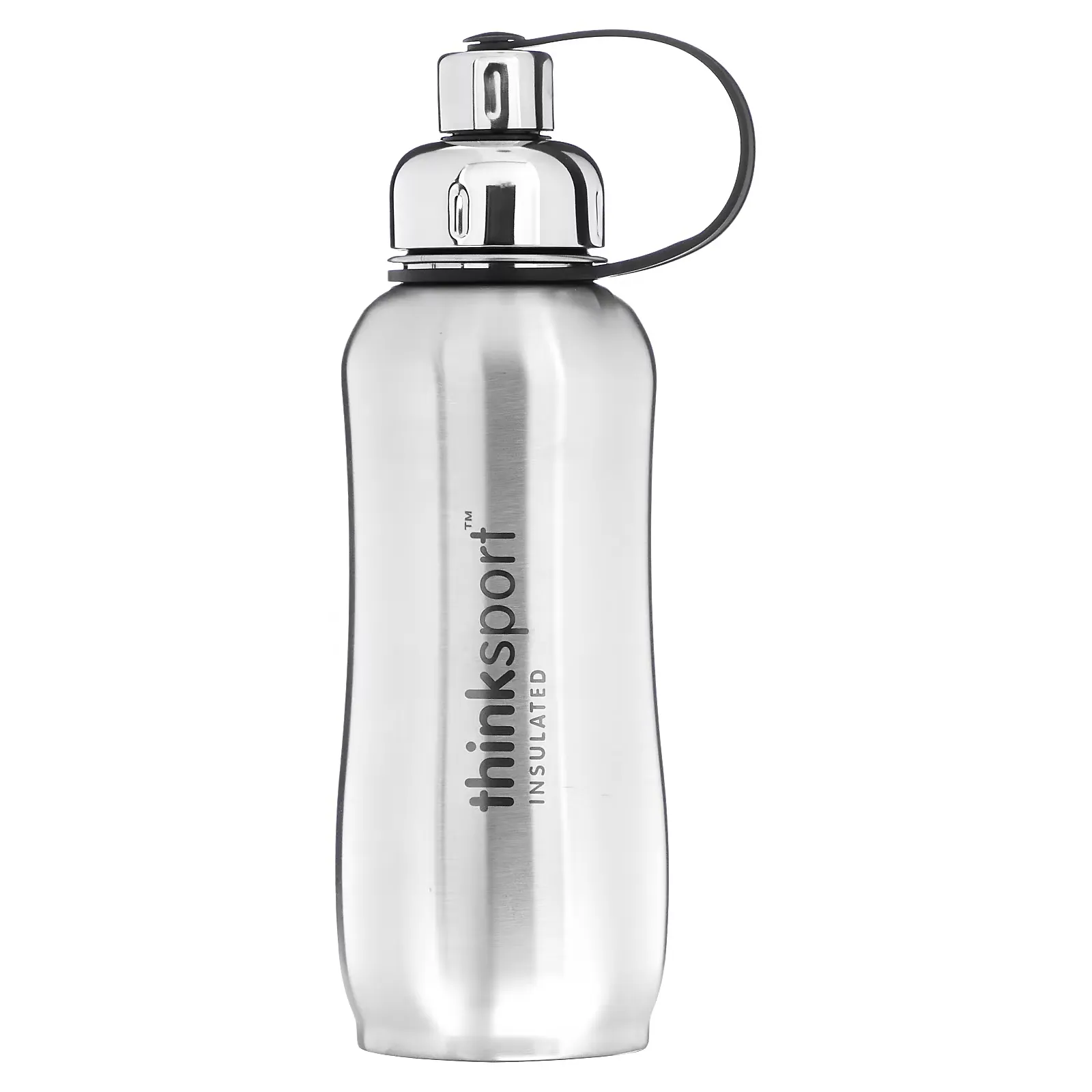 Thinksport, Insulated Sports Bottle, Silver, 25 oz (750 ml)