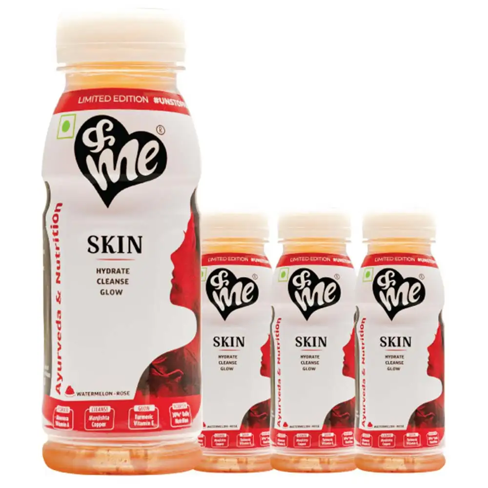 &Me Skin Care Drink,  Watermelon Rose (Pack of 4)  200 ml