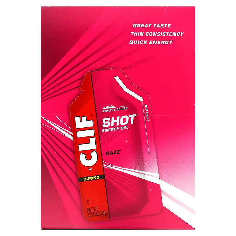 Shot Energy Gel, Razz, 24 Packets, 1.20 oz (34 g) Each