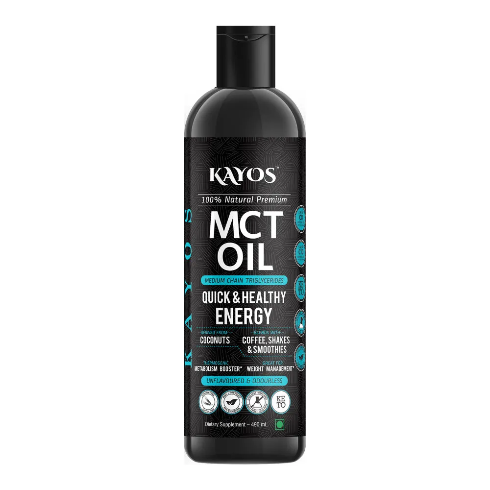 Kayos Mct Oil From Coconut Unsweetened Keto Diet Sports Supplement