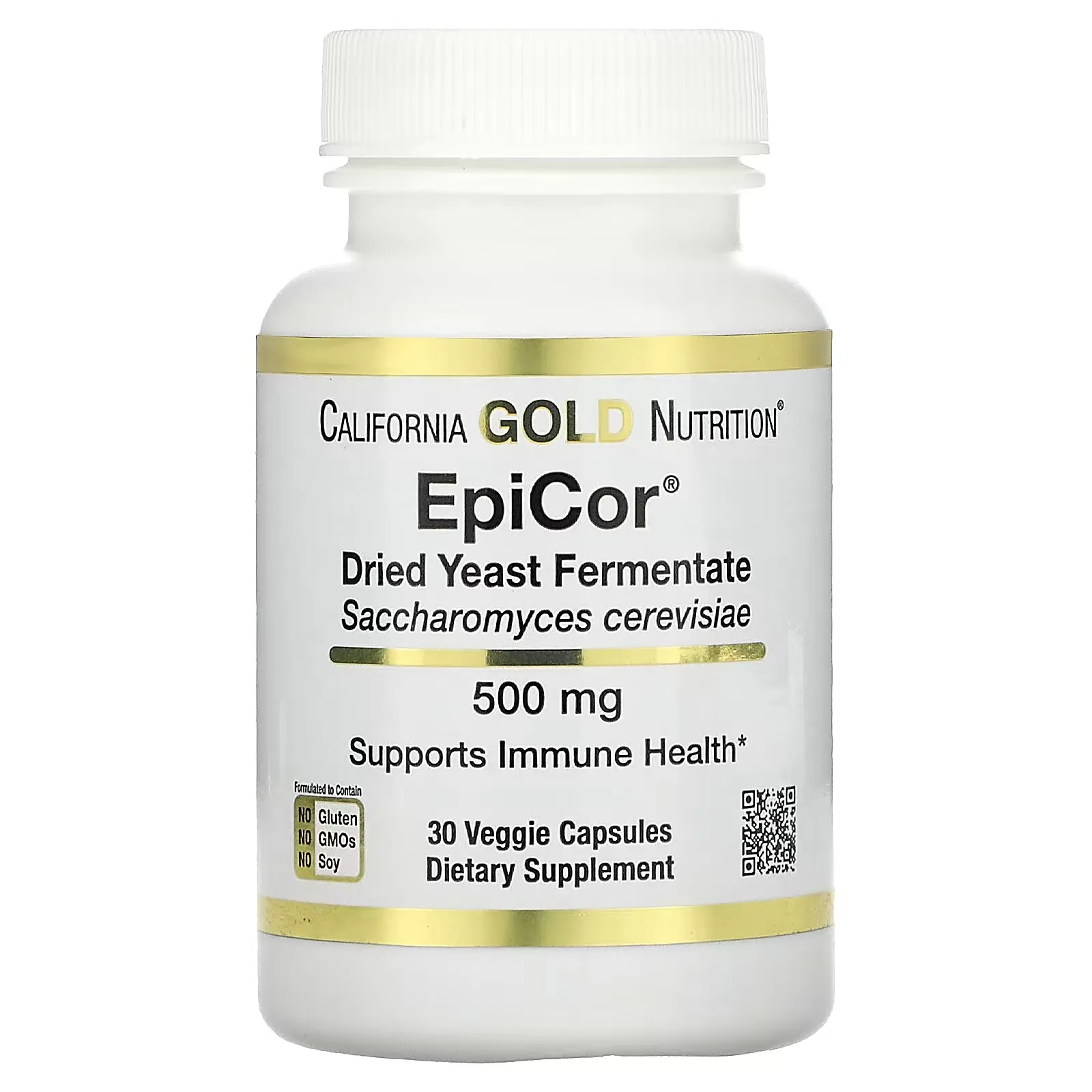 EpiCor, Dried Yeast Fermentate, 500 mg, 30 Veggie Capsules