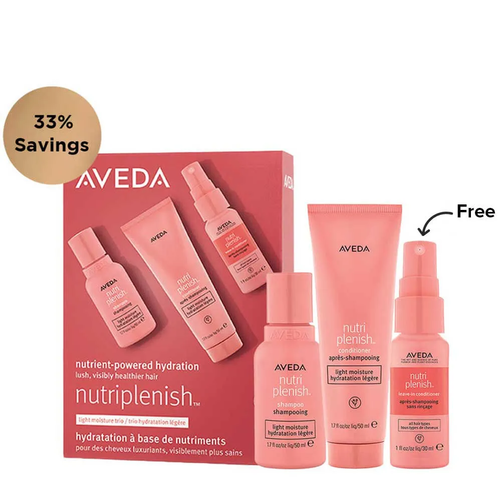 Aveda Nutriplenish Light Moisture Hair Trio