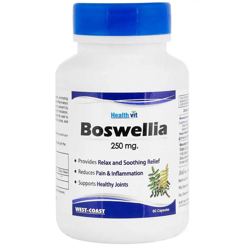 Healthvit Boswellia Powder (250mg),  60 capsules