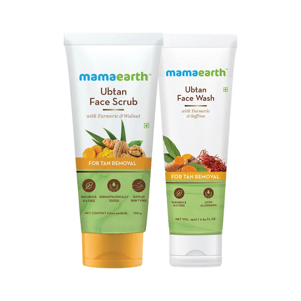 Mamaearth Ubtan Glow Kit (facewash + Scrub)