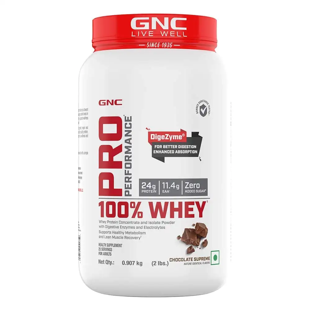 GNC Pro Performance 100% Whey Protein,  2 lb  Chocolate Supreme