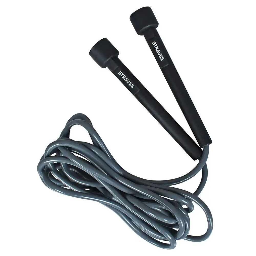 Strauss Speed Skipping Rope,  Grey  Free Size