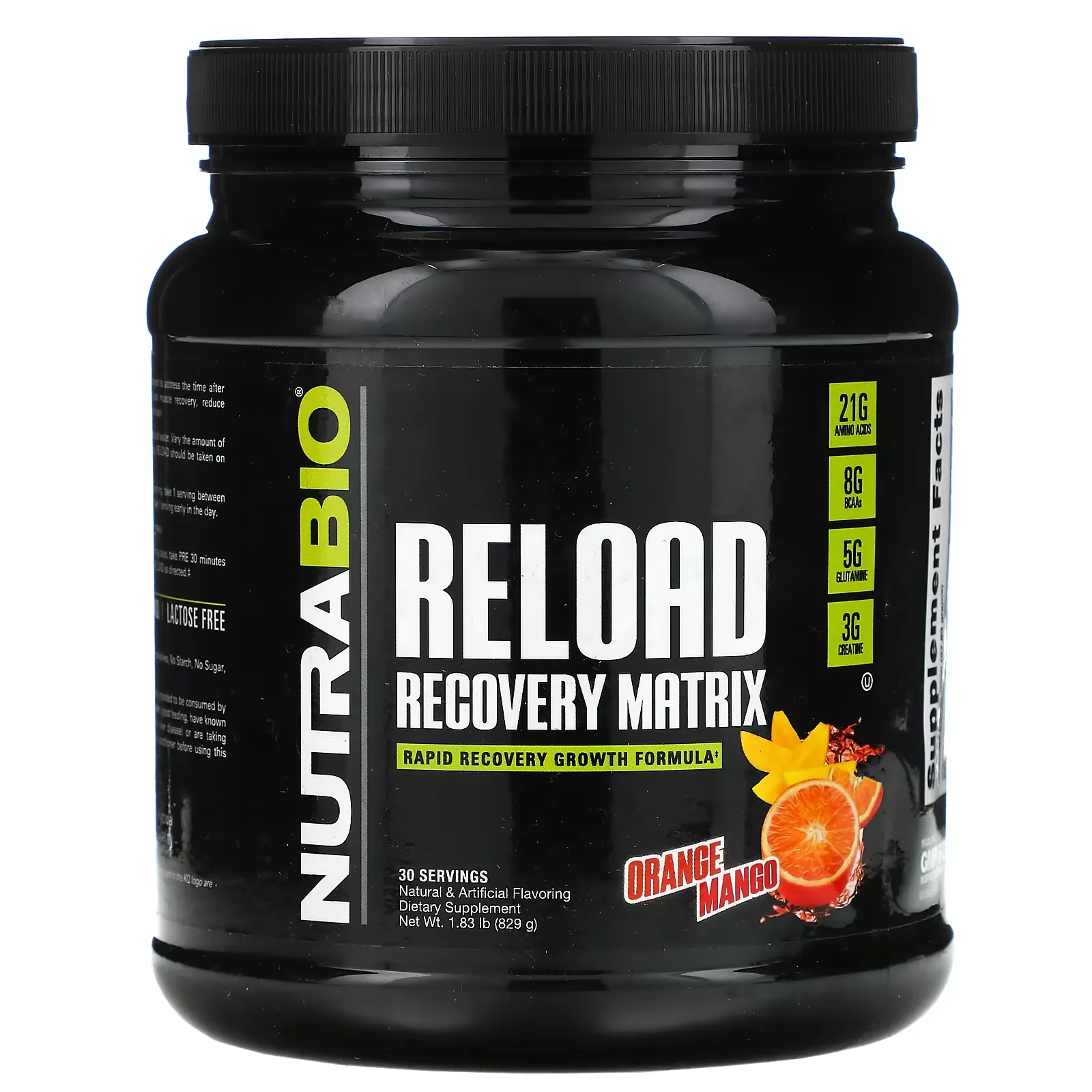 Reload Recovery Matrix, Orange Mango, 1.83 lb (829 g)