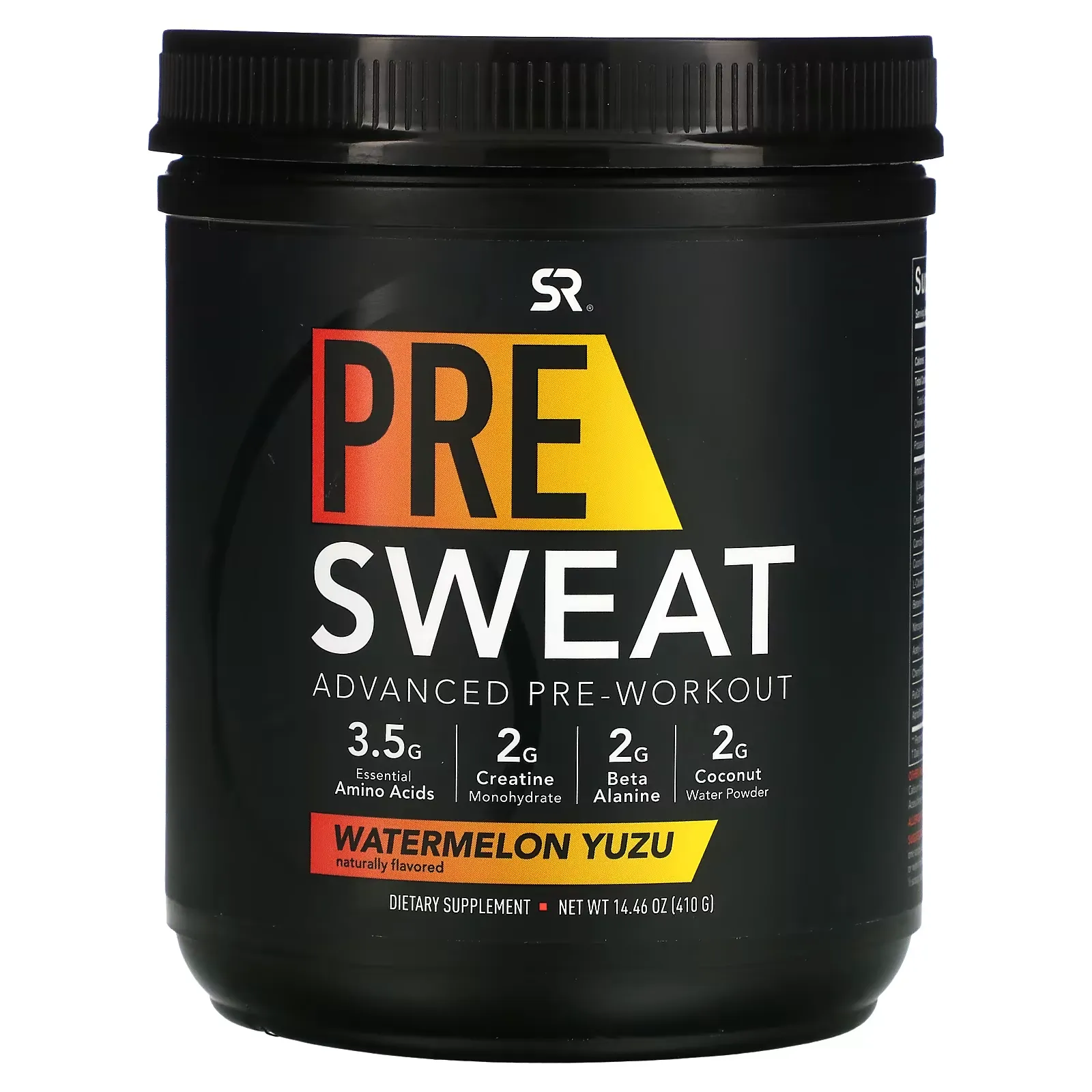 Pre-Sweat Advanced Pre-Workout, Watermelon Yuzu, 14.46 oz (410 g)