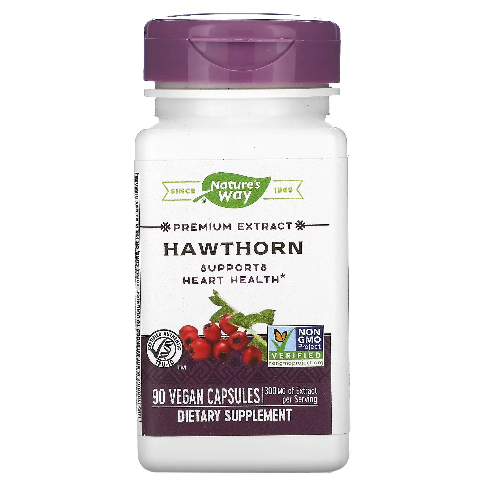 Hawthorn, 300 mg, 90 Vegan Capsules