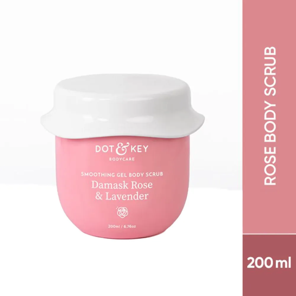 Dot & Key Smoothing Gel Body Scrub Damask Rose & Lavender