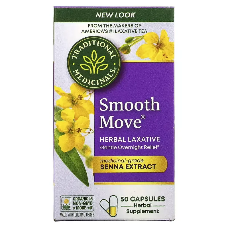 Smooth Move Capsules, Senna, 50 Capsules