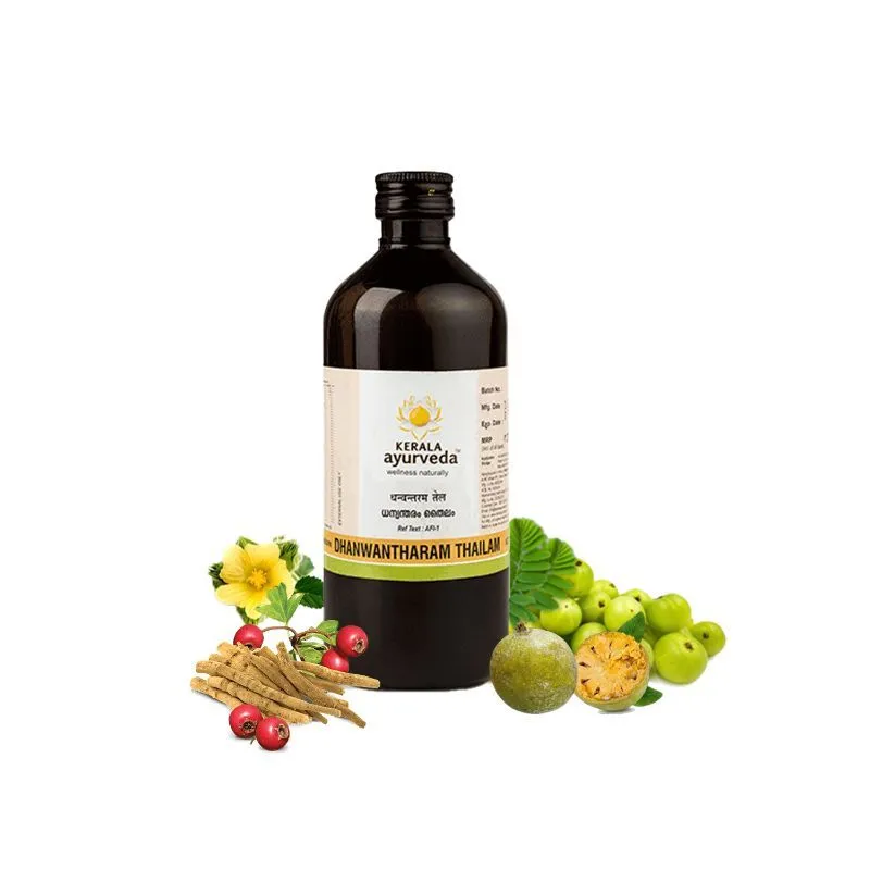 Kerala Ayurveda Dhanwantharam Thailam - Black