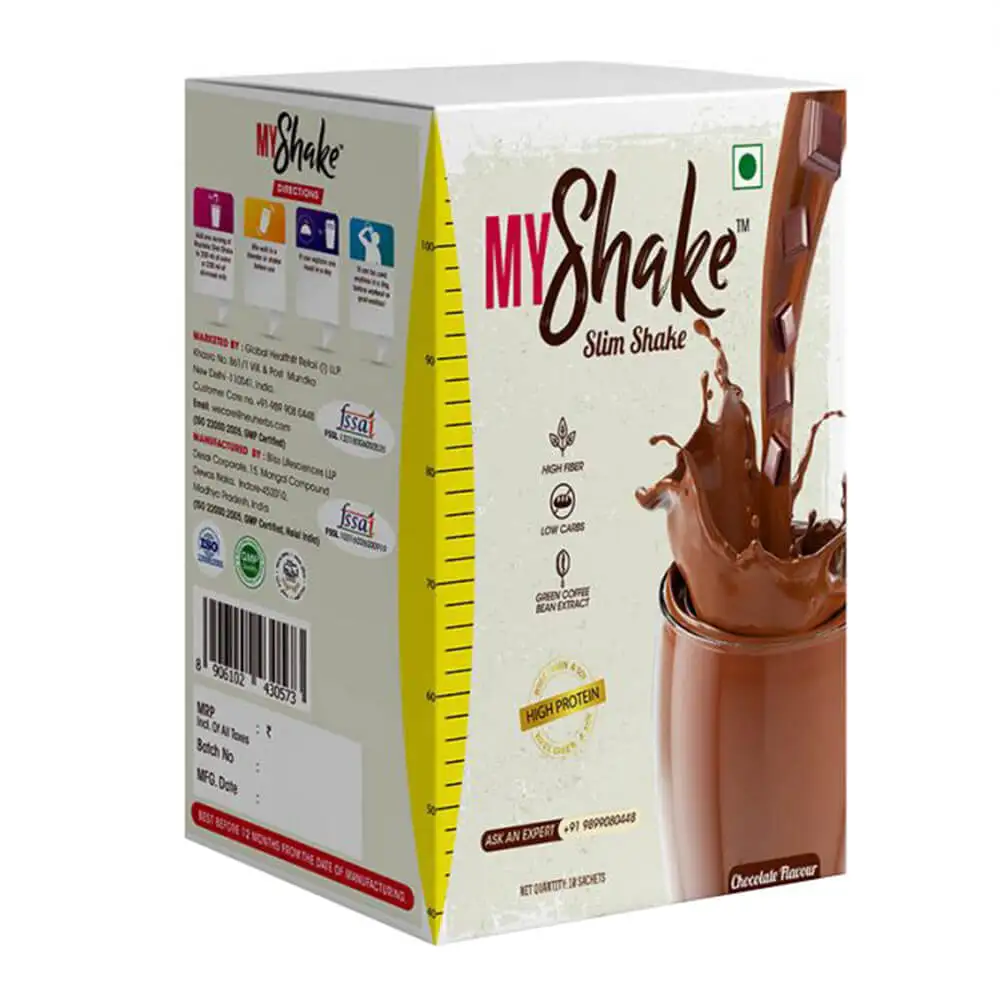 Neuherbs Myshake Slim Shake,  0.430 kg  Chocolate