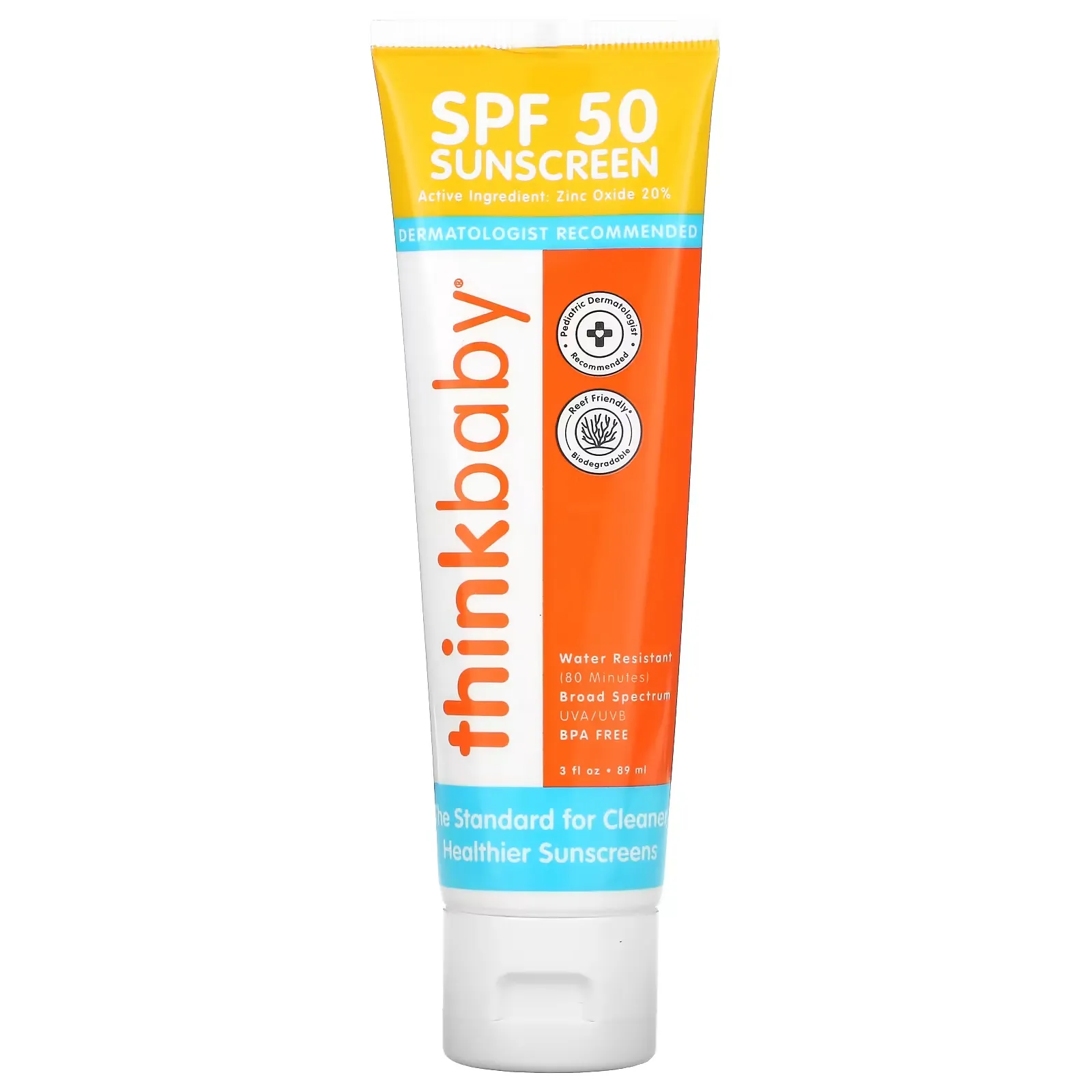 Thinkbaby, Sunscreen, SPF 50, 3 fl oz (89 ml)