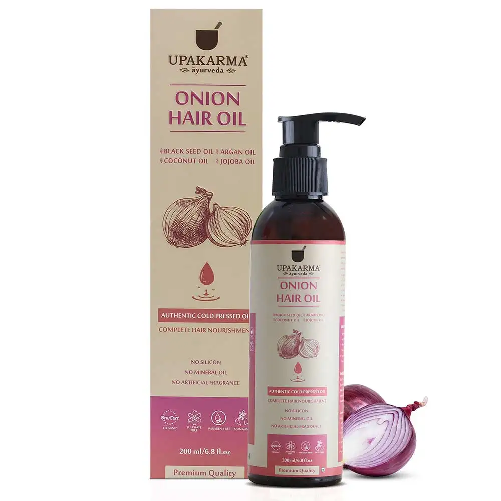 Upakarma Ayurveda Onion Hair Oil,  200 ml  Complete Hair Nourishment