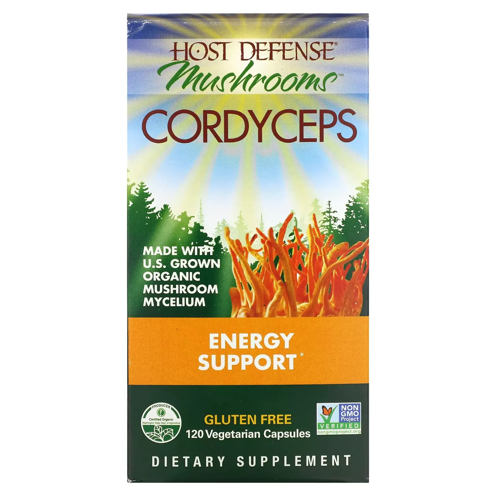 Cordyceps, Energy Support, 120 Vegetarian Capsules