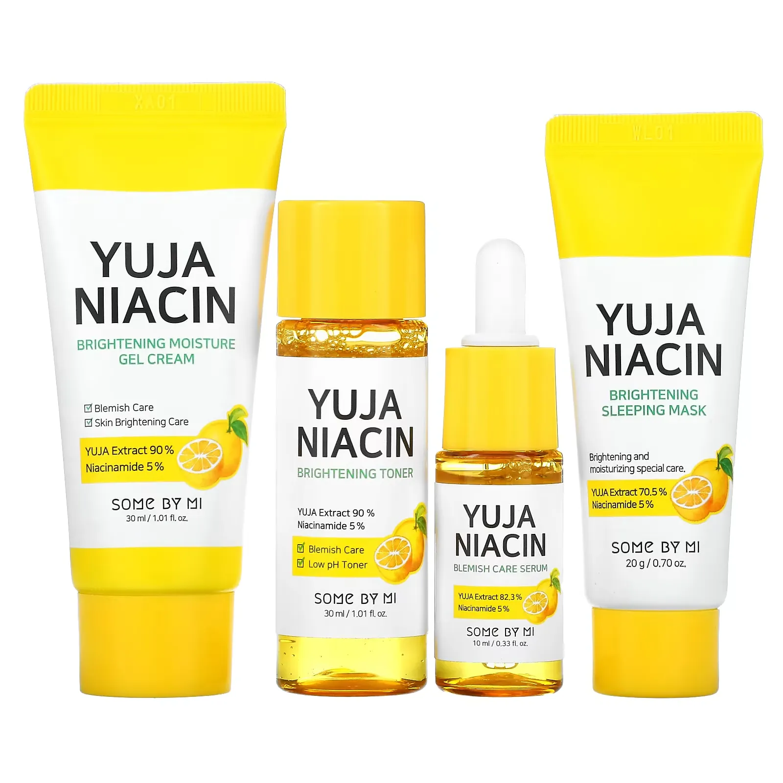 Yuja Niacin 30 Days Brightening Starter Kit, 4 Piece Kit