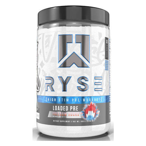 Ryse Loaded Pre Workout - Freedom Rocks - 30 Servings