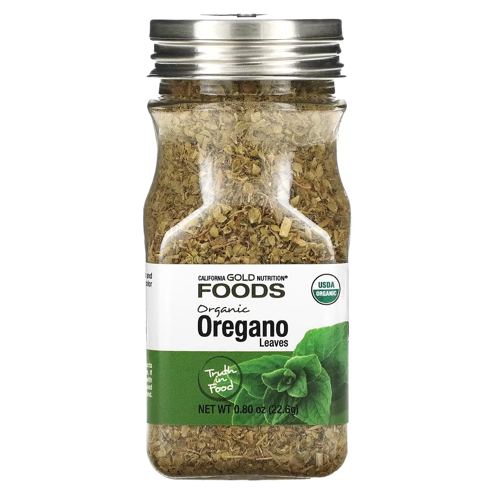 FOODS - Organic Oregano, 0.80 oz (22.6 g)