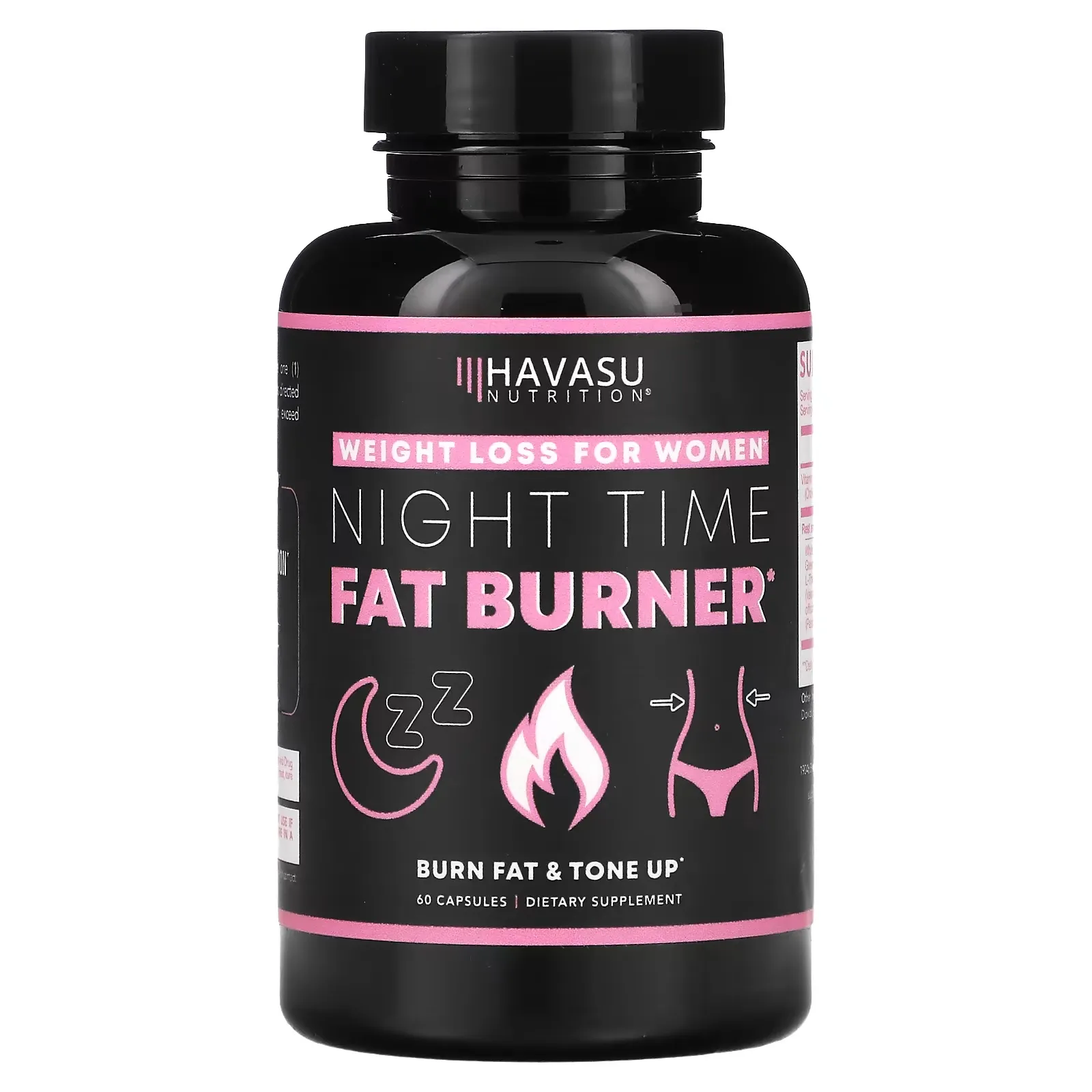 Nighttime Fat Burner, For Women, 60 Capsules