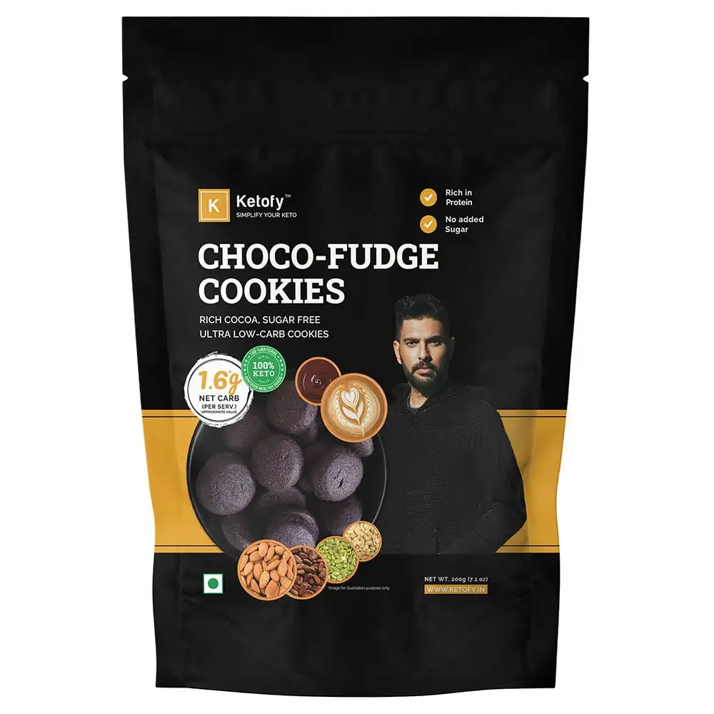 Ketofy Keto Cookies,  200 g  Choco Fudge