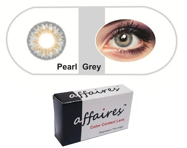 Affaires Color Contact Lenses - Pearl Gray