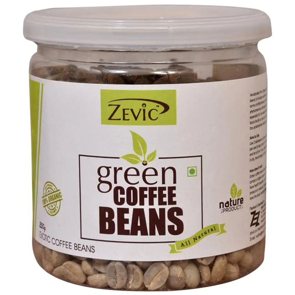 Zevic Green Coffee Beans,  0.250 kg