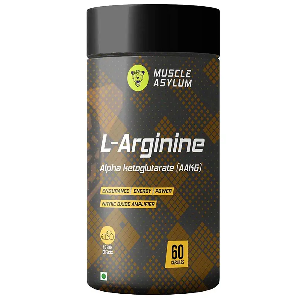 Muscle Asylum L-Arginine Alpha Ketoglutarate (AAKG),  60 capsules