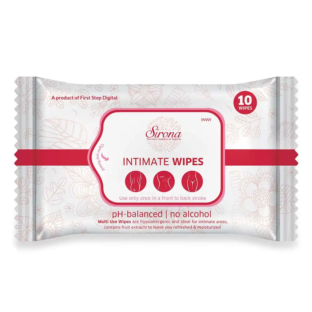 Sirona Intimate Wet Wipes,  10 Piece(s)/Pack  for Women