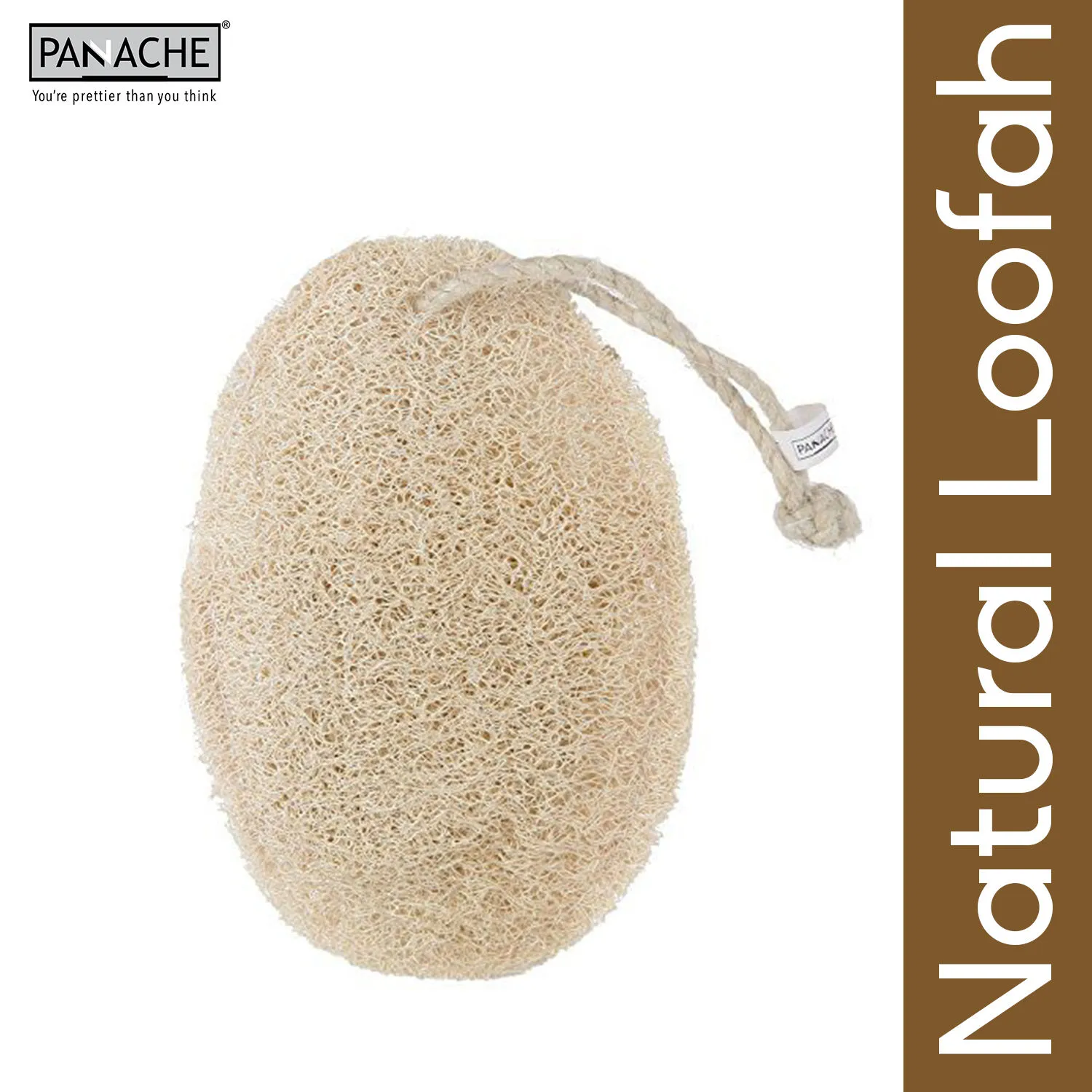 Panache Natural Deep Cleanses Oval Loofah