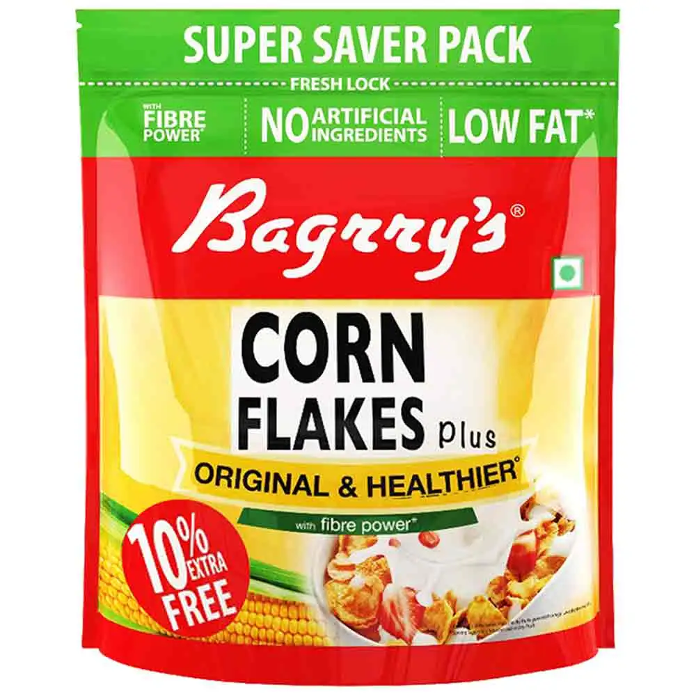 Bagrrys Corn Flakes Plus,  800 g  Original & Healthier