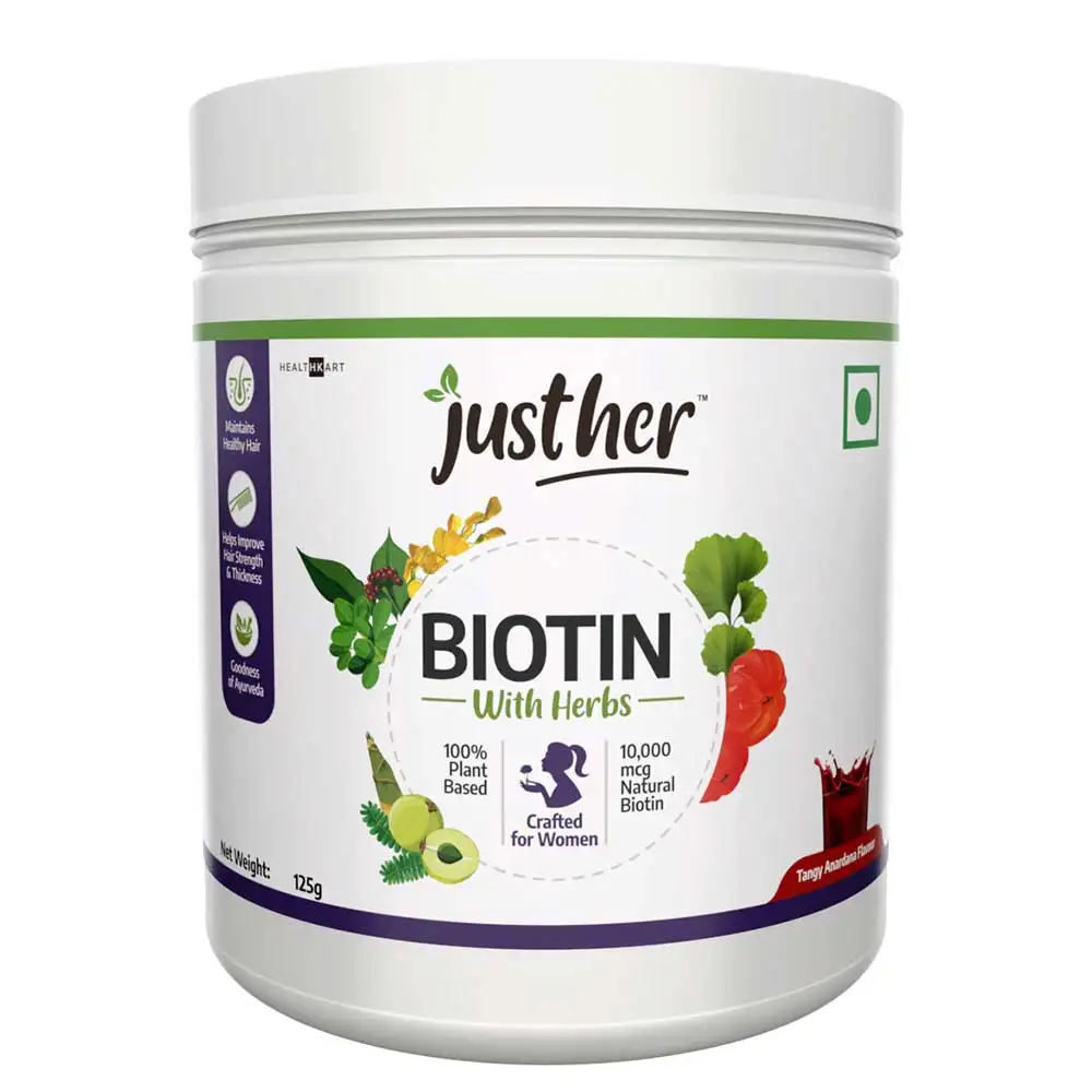 JustHer Biotin with Herbs,  125 g  Tangy Anardana