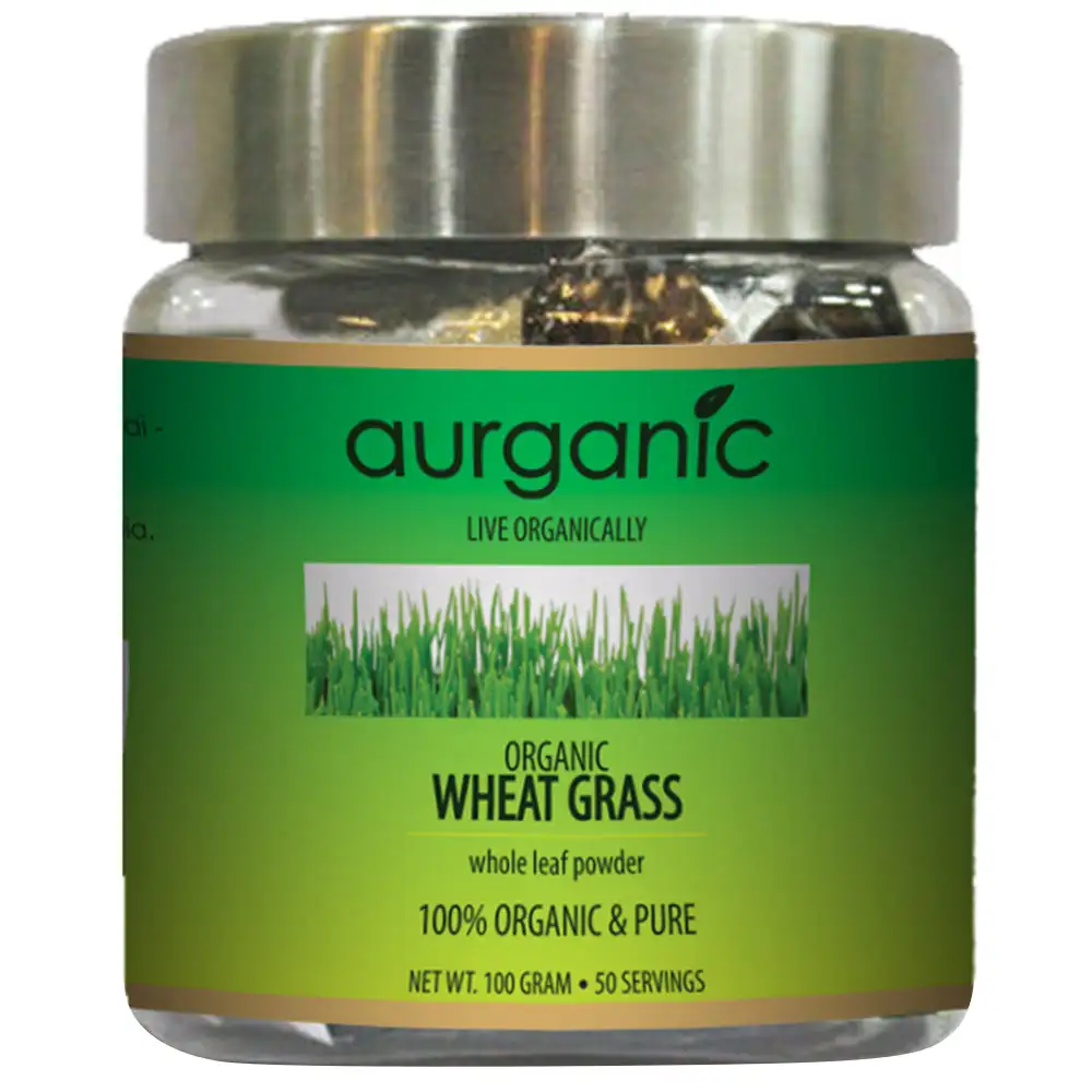 Aurganic Wheat Grass Powder,  0.1 kg