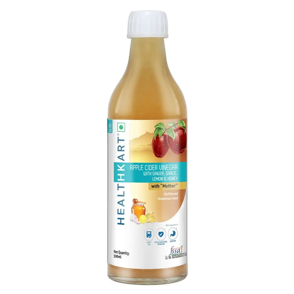 Healt Apple Cider Vinegar with Mother,  0.5 L  Ginger, Garlic, Lemon & Honey