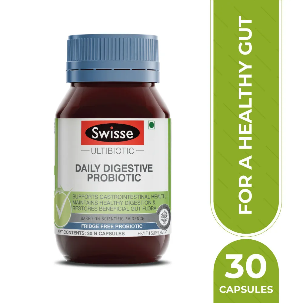 Swisse Daily Digestive Probiotic Supplement for Immunity & Gut Health