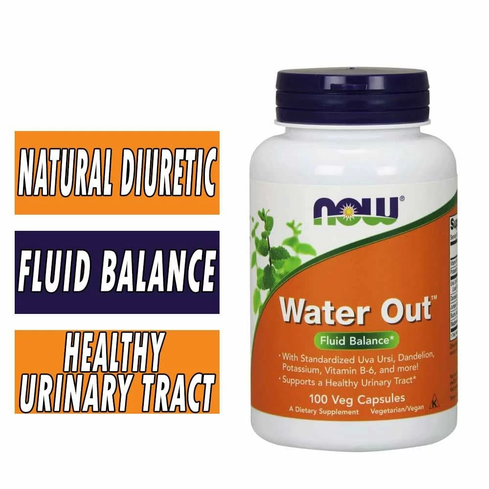 NOW Water Out - 100 Veg Capsules