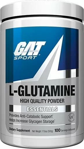 L-Glutamine, By GAT, Essentials, Unflavored, 500 Grams,