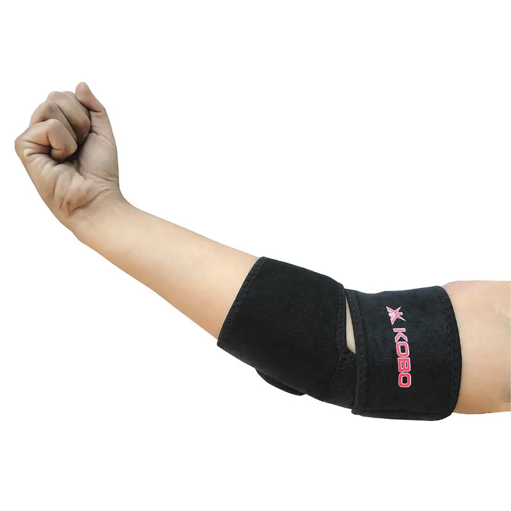 KOBO Neoprene Elbow Adjustable Support (3632),  Black  Free Size