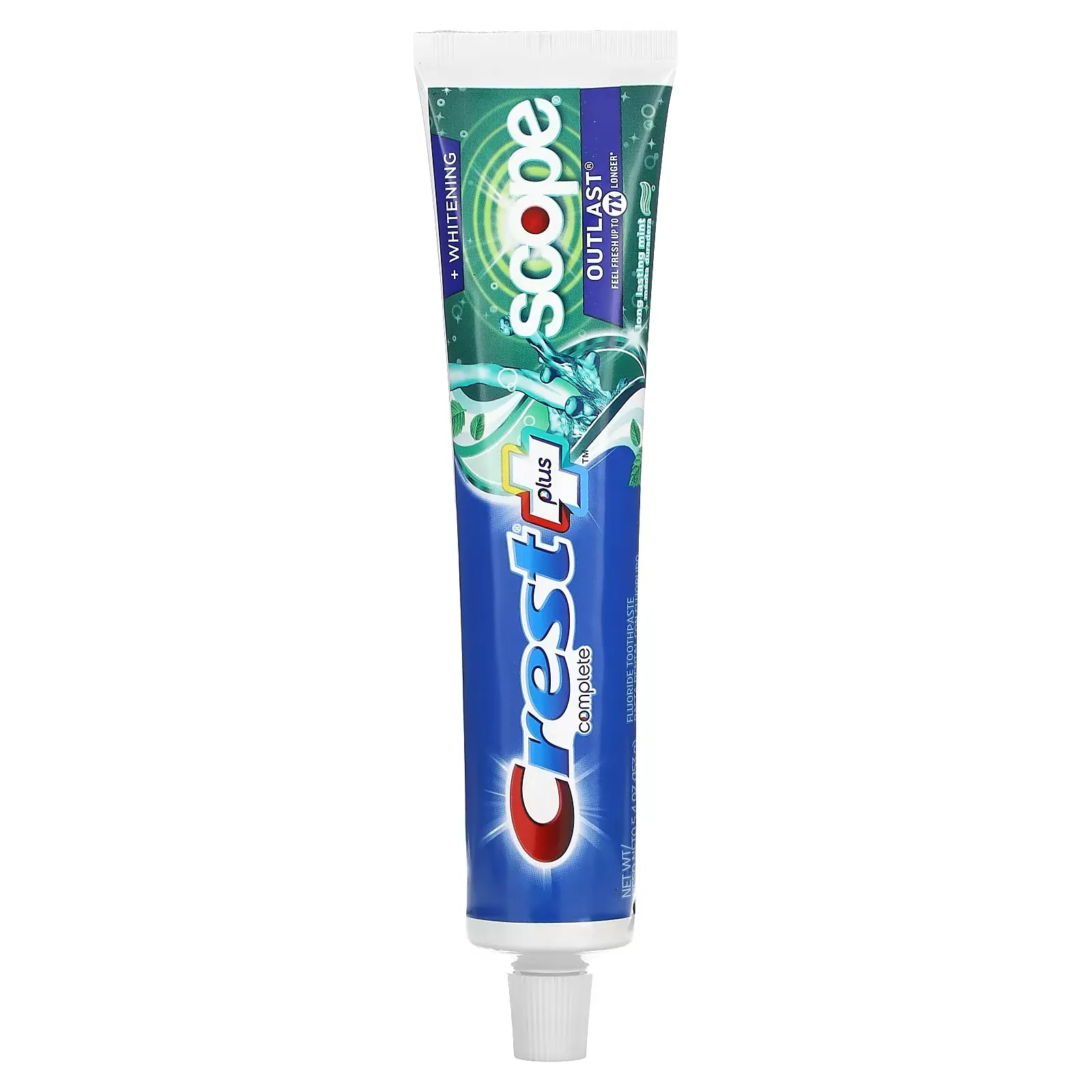 Complete, Scope, Outlast Plus Whitening,  Fluoride Toothpaste, Long Lasting Mint, 5.4 oz (153 g)